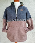 Troyer Ullfleece *grå - beige*