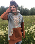 Dam Oversized Ull Klänning * ochre- mint *
